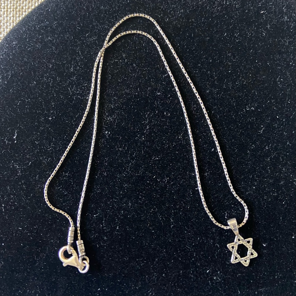 Vintage Silpada Star of David Pendent Necklace